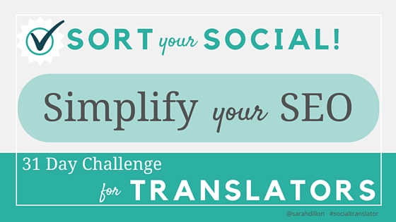Today's SYS Challenge: Simplify Your SEO #socialtranslator